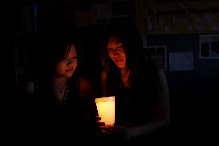 Candle light vigil at VAYLA (Vietnamese American Young Leaders Association of New Orleans) during ceremony to commemorate the fall of Saigon. : Capturing Culture : Photography by Adam Stoltman: Sports Photography, The Arts, Portraiture, Travel, Photojournalism and Fine Art in New York