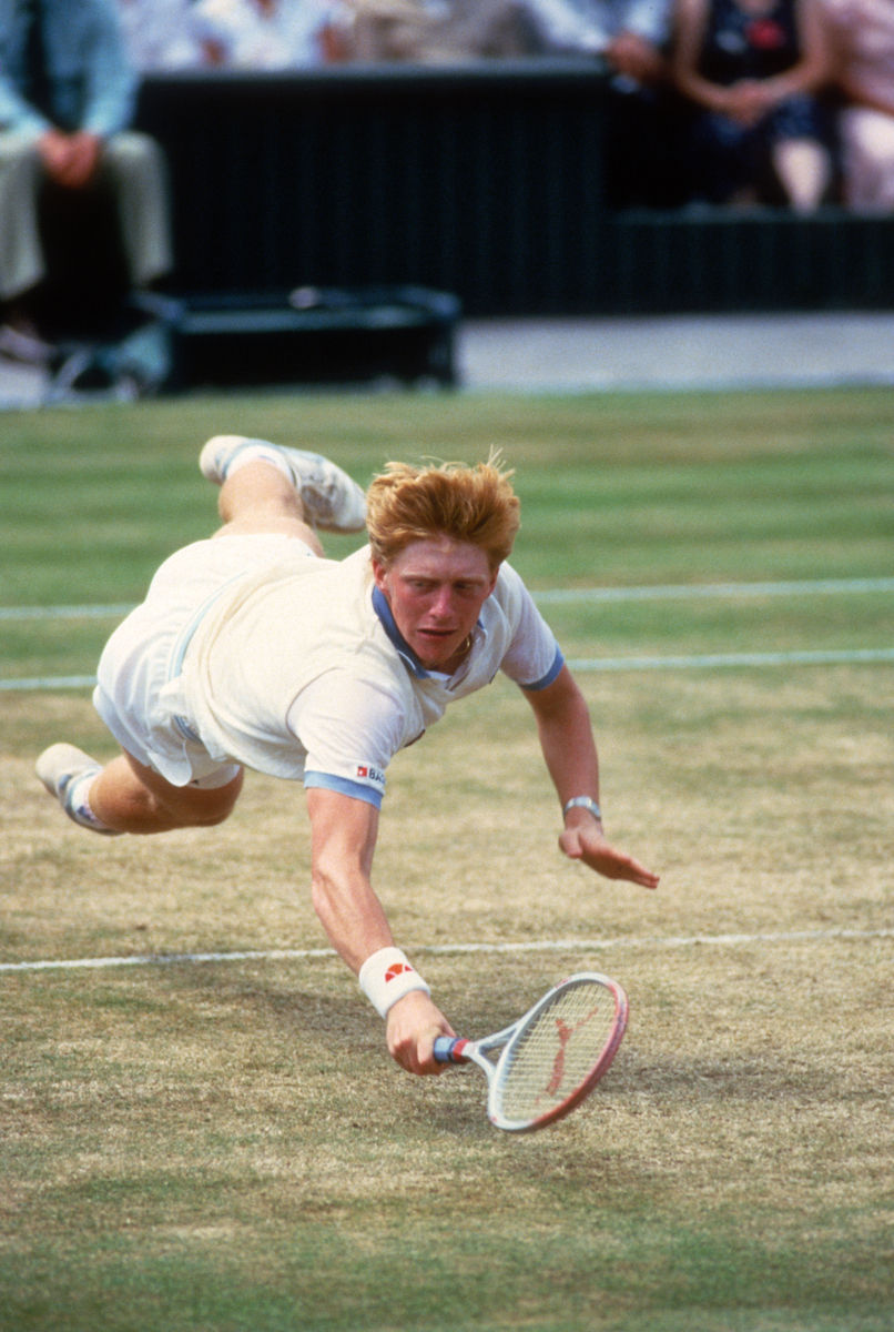 Boris Becker,
Wimbledon, 1985 : Historical Tennis  : Photography by Adam Stoltman: Sports Photography, The Arts, Portraiture, Travel, Photojournalism and Fine Art in New York
