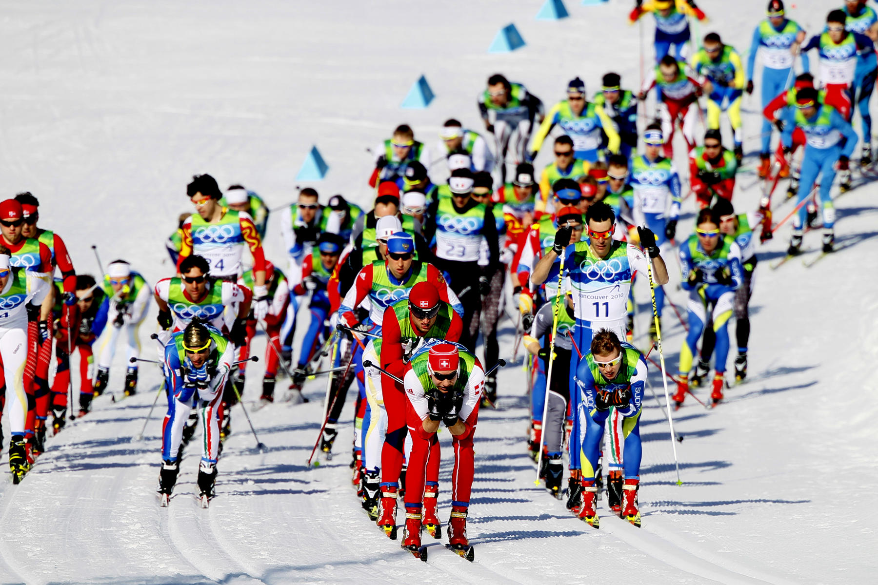 Men's 30K Pursuit Cross Country Skiing competition, Vancouver Olympics.  : Olympics : Photography by Adam Stoltman: Sports Photography, The Arts, Portraiture, Travel, Photojournalism and Fine Art in New York