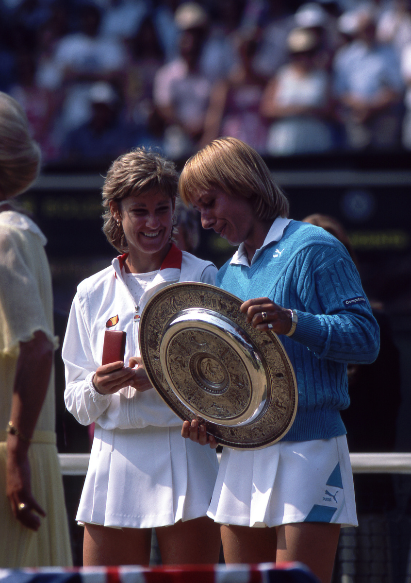 Martina Navratilova and Chris Evert, 1984 Wimbledon final : Historical Tennis  : Photography by Adam Stoltman: Sports Photography, The Arts, Portraiture, Travel, Photojournalism and Fine Art in New York