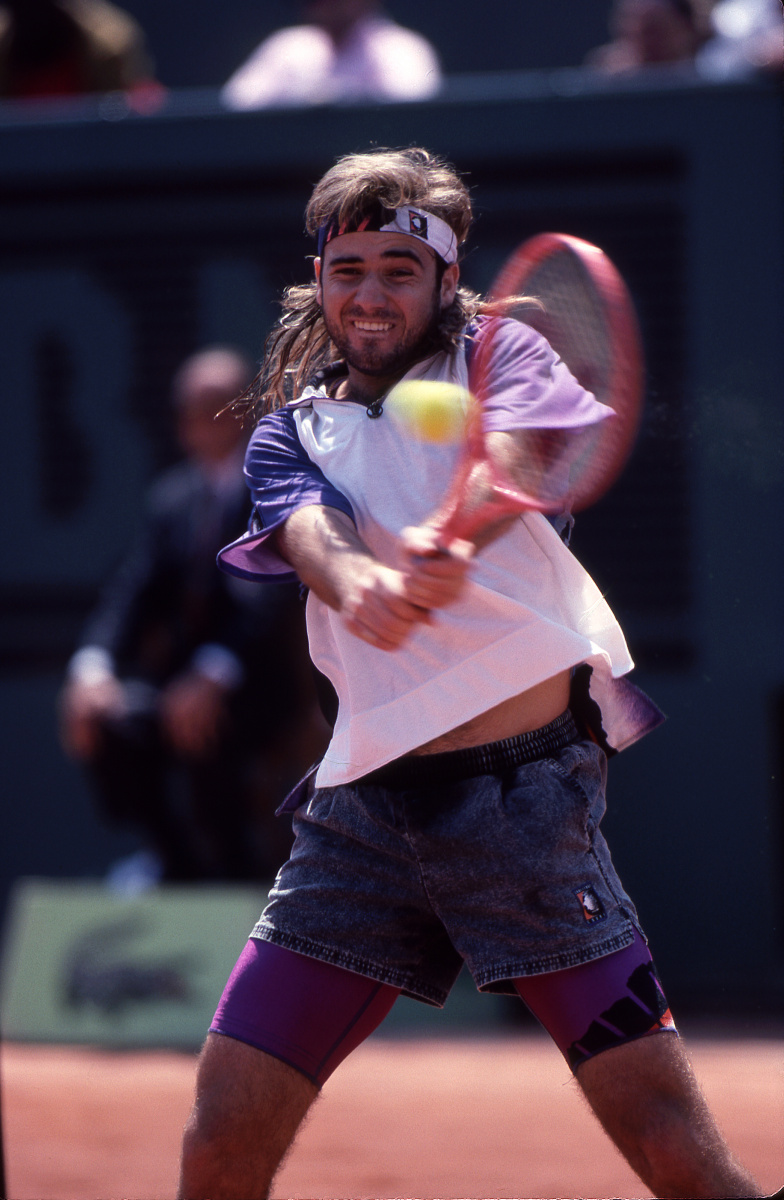 Andre Agassi
French Open, 1991 : Historical Tennis  : Photography by Adam Stoltman: Sports Photography, The Arts, Portraiture, Travel, Photojournalism and Fine Art in New York