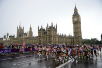 Women's marathon during the London Olympics as seen from Westminster Bridge. - © Adam Stoltman. All rights reserved.