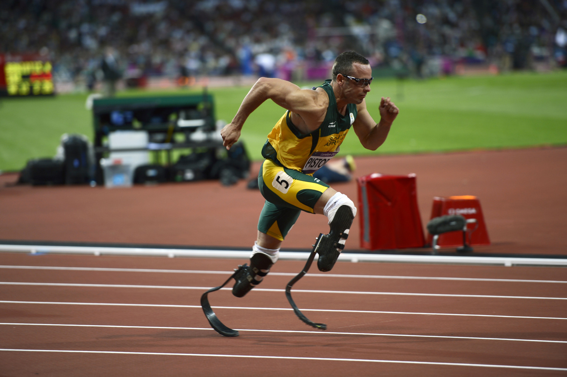 Oscar Pistorius of South Africa - Men's 400 Meter Semi-Final. : London Olympics : Photography by Adam Stoltman: Sports Photography, The Arts, Portraiture, Travel, Photojournalism and Fine Art in New York