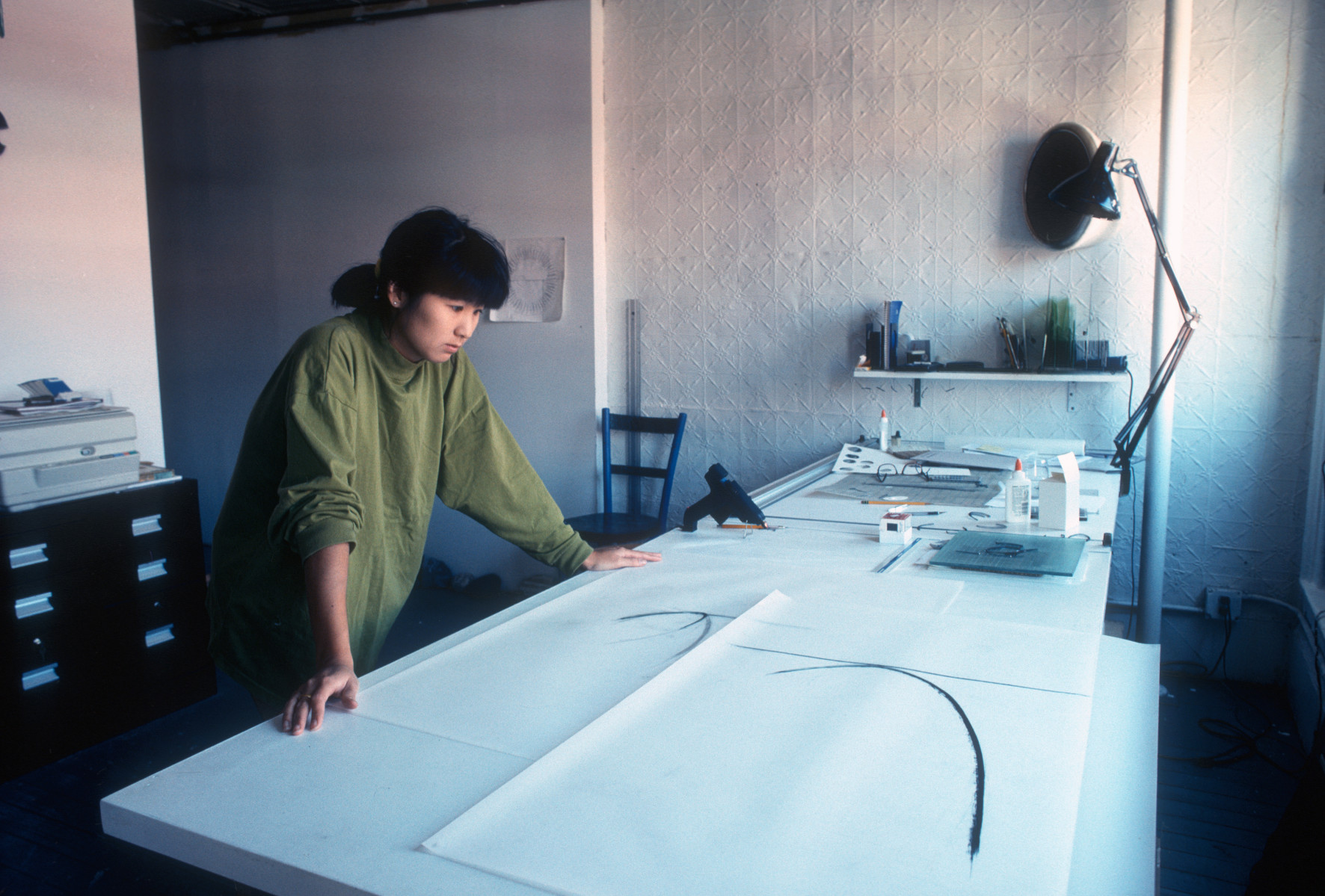 Maya Lin - With study for public installation, New York City : The Arts : Photography by Adam Stoltman: Sports Photography, The Arts, Portraiture, Travel, Photojournalism and Fine Art in New York