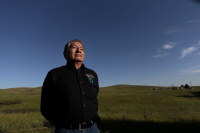 Ben Blackbear during the Lakota Summer Institute, Kyle, South Dakota - June 2019 for The Language Conservancy - © Adam Stoltman. All rights reserved.
