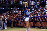 Boris Becker
Wimbledon victory, 1986 - © Adam Stoltman. All rights reserved.