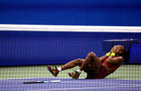 <h4 style="text-transform:uppercase">Coco Gauff, 2023 US Open Women's Final</h4>
<div class="captiontext">
Coco Gauff's victory in the 2023 US Open final marked the coming of age of this young star in what will likely be the first of many more grand slam titles.   It was a heartfelt and well deserved come from behind victory.   Here is the joyful moment of exultation, amazement and relief upon winning match point.
</div> - © Adam Stoltman. All rights reserved.
