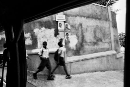 Schoolchildren, near Petionville
